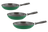 Sambonet Koekenpannenset Vintage ø 20 / 24 & 28 cm - Groen - Ook inductie geschikt