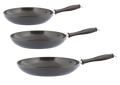 Sambonet Koekenpannenset Vintage ø 20 / 24 & 28 cm - Grijs - Ook inductie geschikt