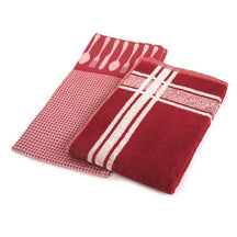 KOOK Kitchen Towel Red 50 x 50 cm