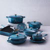 Le Creuset Serveerpan / Mini Braadpan Signature - Deap Teal - ø 10 cm / 250 ml