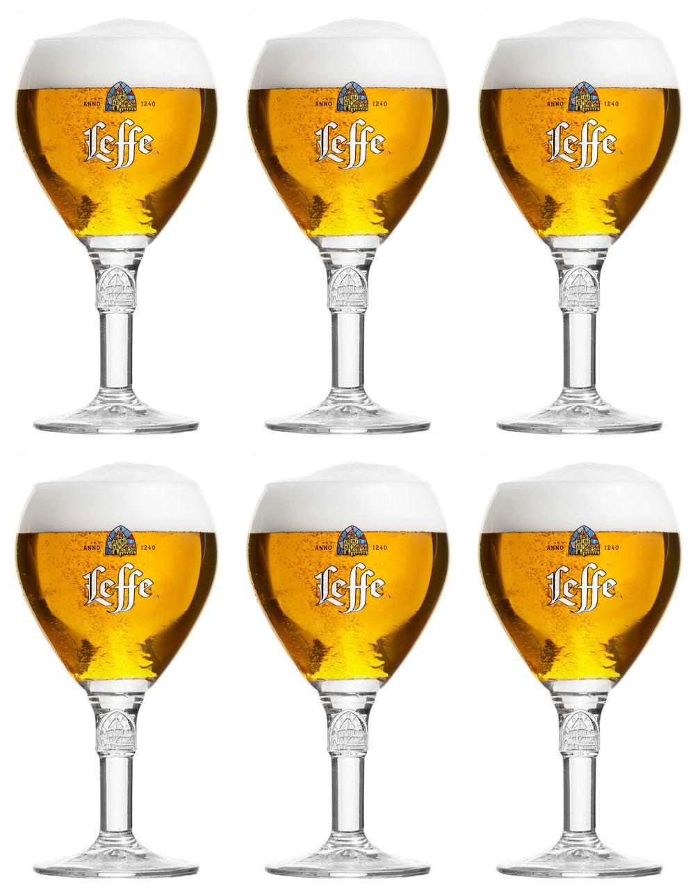 Leffe Bierglazen - 250 ml - 6 stuks