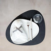 LIND DNA Giftset Placemats & Onderzetters Nupo - Leer - Black - 8-Delig