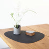 LIND DNA Giftset Placemats & Onderzetters Nupo - Leer - Black - 8-Delig