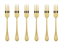 Sambonet Cake Fork Taormina Gold 6 Pieces