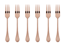 Sambonet Cake Fork Taormina Copper 6 Pieces