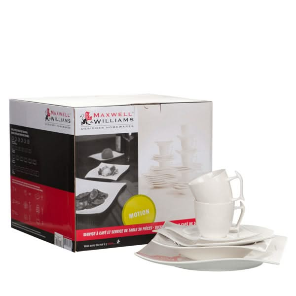 Maxwell & Williams Dinnerware Set Motion 30-Piece