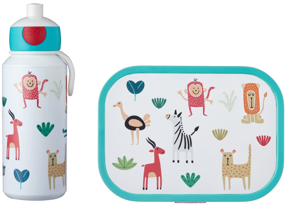 Mepal Lunchset (School Cup & Lunchbox) Campus Pop-Up Animal Friends