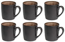 Studio Tavola Mugs Dark Brown 350 ml - 6 Pieces