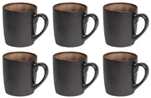 Studio Tavola Mugs Dark Brown 350 ml - 6 Pieces