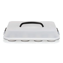 Patisse Muffin Tin Silver Top With Carrying Lid 12 Compartments