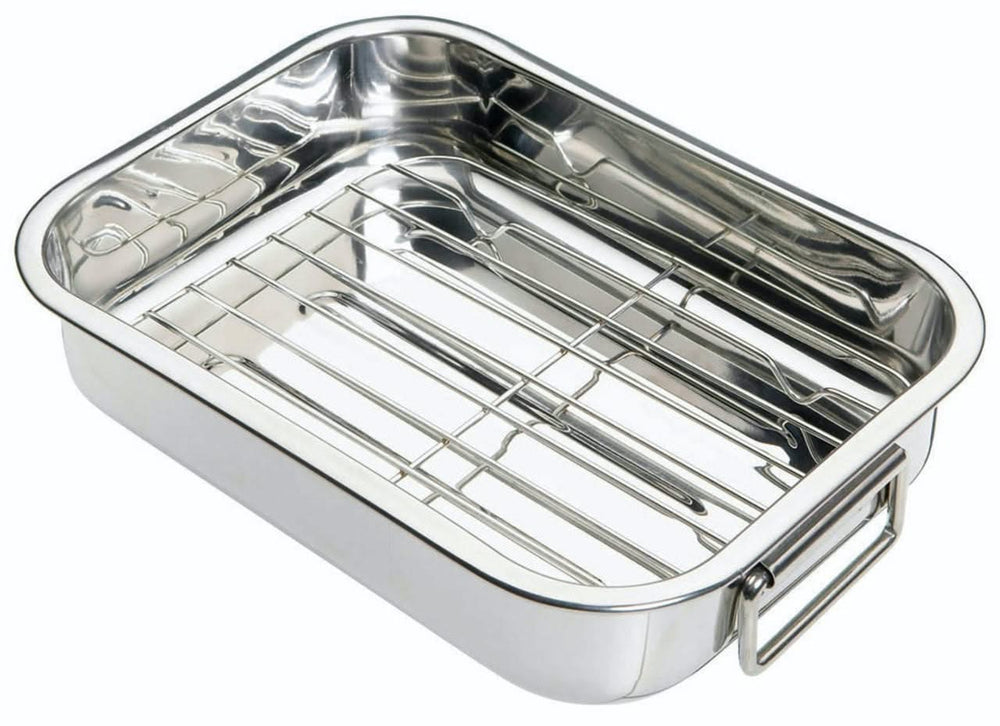 KitchenCraft Roasting Tin - with grill rack - 27 x 20 cm