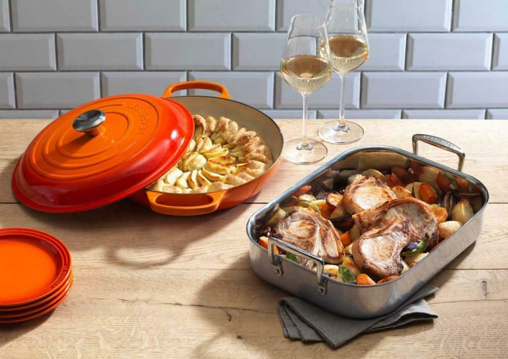 Le Creuset Braadpan Signature - Campagnard - Oranjerood - ø 30 cm / 3.5 liter