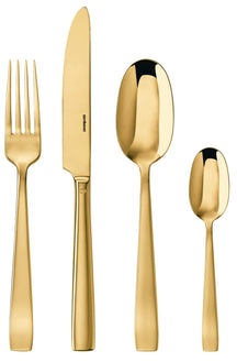 Sambonet Cutlery Set Flat Gold 24-Piece