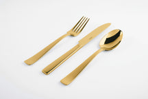 Sambonet Cutlery Set Flat Gold 24-Piece