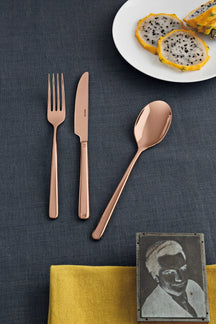 Sambonet Cutlery Set Linear Copper 24-Piece