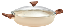 Sambonet Skillet Pan Rock 'n' Rose Cream - ø 28 cm / 3.6 Liter - standard non-stick coating