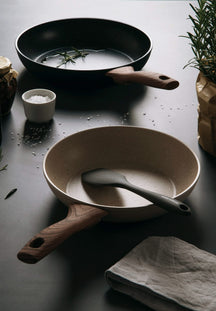 Sambonet Frying Pan Rock 'n' Rose - Cream - ø 20 cm - ceramic non-stick coating