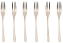 Sambonet Cake Forks Taste Antique Champagne 6 Pieces