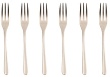 Sambonet Cake Forks Taste Antique Champagne 6 Pieces