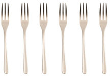 Sambonet Cake Forks Taste Antique Champagne 6 Pieces