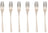 Sambonet Cake Forks Taste Antique Champagne 6 Pieces