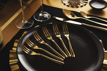 Sambonet Cake Forks Taste Gold 6 Pieces