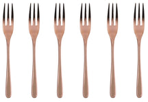 Sambonet Cake Forks Taste Copper 6 Pieces