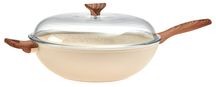 Sambonet Wok Rock 'n' Rose Cream - ø 32 cm - standard non-stick coating