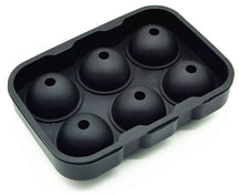 Sareva Ice Cube Mold - 6 round ice balls - Silicone - Easy Release - Reusable