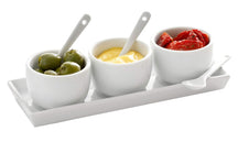 Dipping Bowls Set - Porcelain - 7 piece set