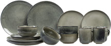 Salt & Pepper Dinnerware Set Meridian Green/Blue 16-Piece