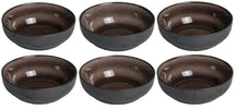 Studio Tavola Bowls Dark Brown ø 17 cm - 6 pieces