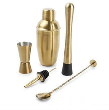 Salt & Pepper Cocktail Set Bar Gold 7-Piece