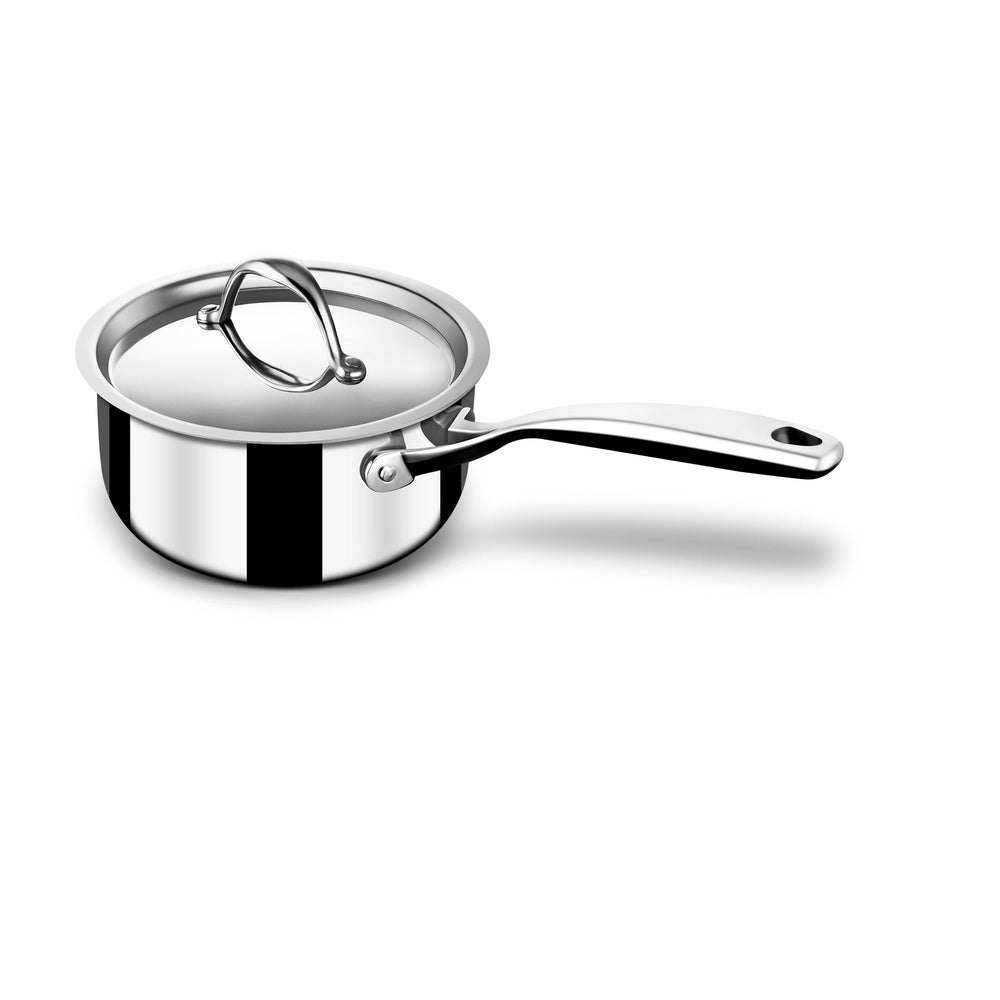 Stahl Cookware Pannenset Triply - 4 Delig - Kookpan 18, 20 en 24 cm - Steelpan 16 cm