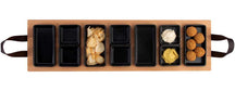 Bowls & Dishes Serving Board / Divider Plate (Fondue, Tapas, BBQ) Streetfood 7-compartment Black - XXL