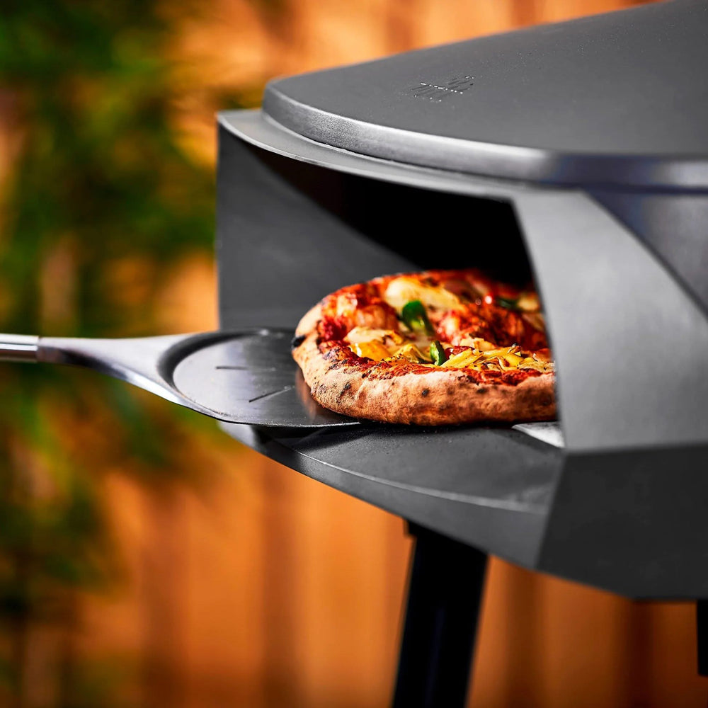 Witt Pizza Oven Etna Rotante - Op Gas voor buiten - Mat Grafiet - voor ø 40 cm pizza's - Roterende pizzasteen